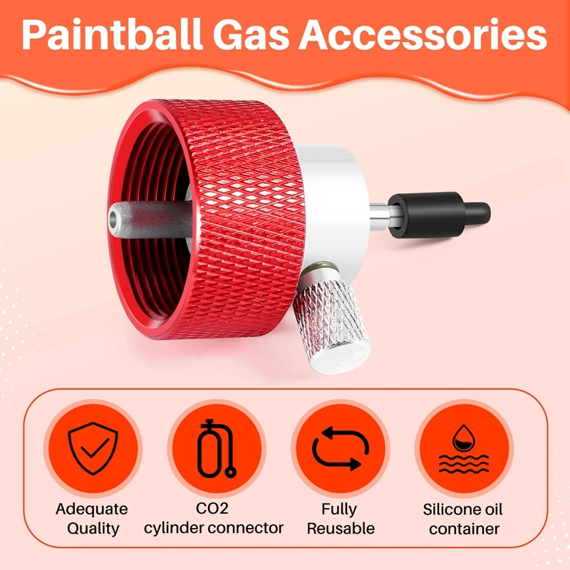 Reusable Propane Filling Adapter Paint Ball Gas Accessories For Green Gas Tank With Silica Pore Filling Adapter