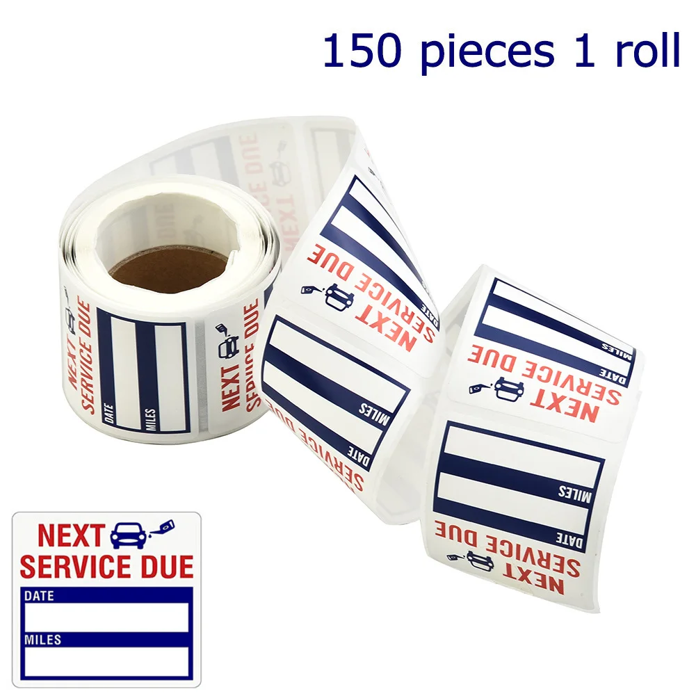 Printed Stickers Stickers Reminder Stickers Static Cling 150pcs/roll 2*2inch Clear Lite Reminder Service Sticker