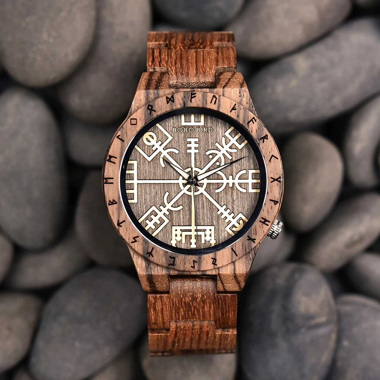 

BOBO BIRD Watch Men Wooden Wristwatch Fashion Retro Ebony Timepiece Japanese Quartz Movement Clock Customize Great Gift Box OEM