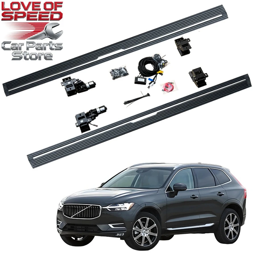 

2026 New Arrival Non-Slip Anti-Pinch Waterproof Aluminum Automatic Electric Power Side Step For Volvo XC60 2015-2017 2018-2025