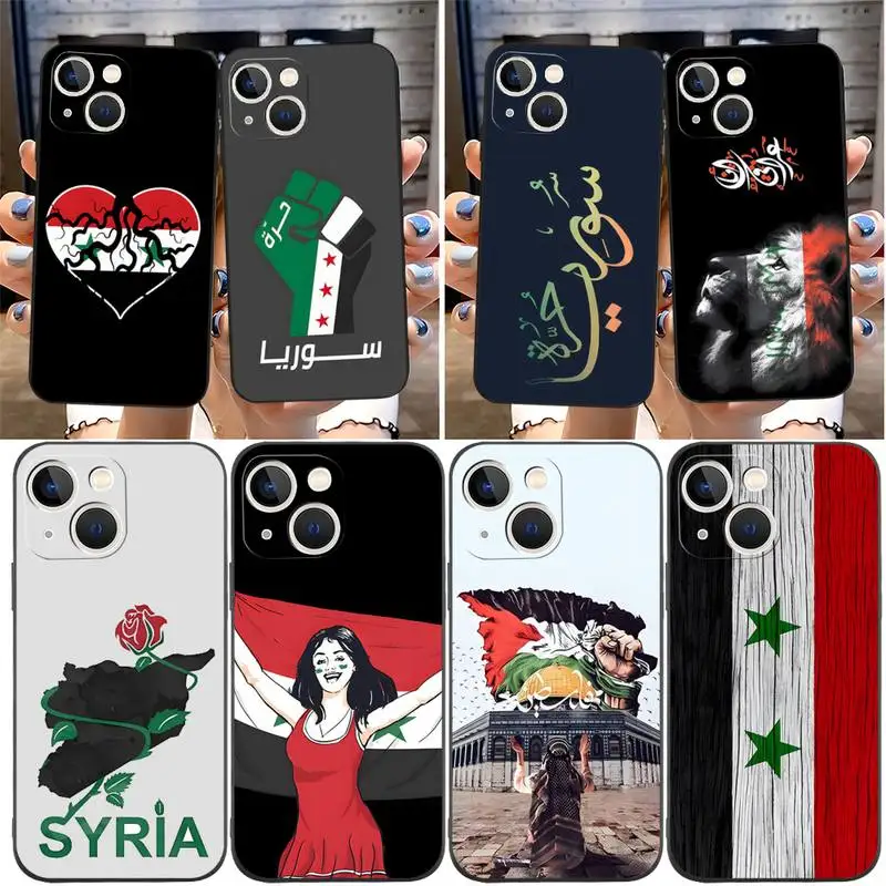 Syrian Syria Flag Phone Case For IPhone 11 14 13 Pro Max 12 Mini Xs X Xr 7 8 6 6s Plus Se 2020 Shockproof Back Cover