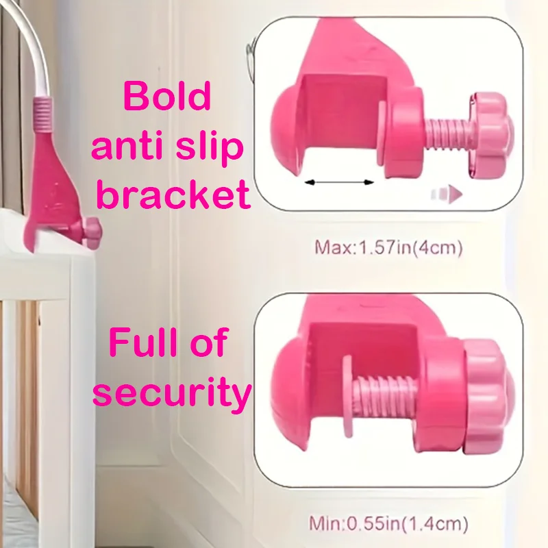 360 °   音楽付きベビーベッドモバイル回転式ナイトライトベッドベルおもちゃ4段階速度調整機能付き吊り下げ式乳児新生児用ガラガラベッドサイドギフト