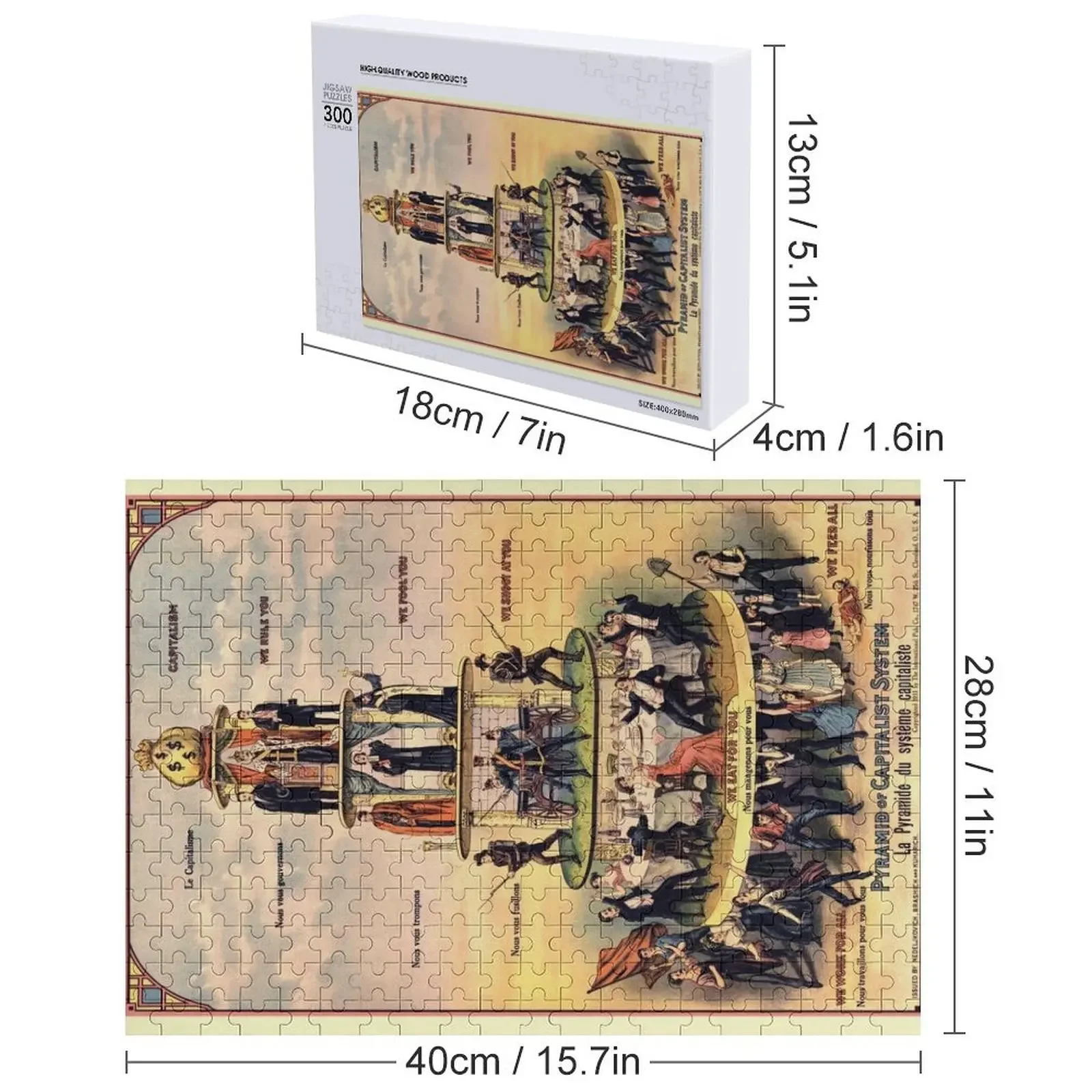 Capitalist Pyramid Jigsaw Puzzle Christmas Toys Wooden Jigsaws For Adults Personalized Baby Object Wooden Adults Puzzle