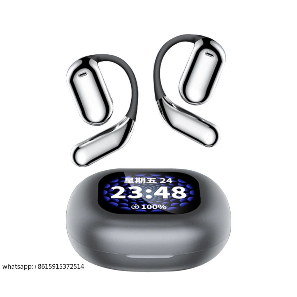 TLCRETE TSSD Q16 Pro Ows 3c مشبك الأذن الرياضة تجريب الصالة الرياضية اللياقة البدنية إلكترونيكا ENC اللاسلكية BT سماعة سماعة مع شاشة Lcd تيم #1