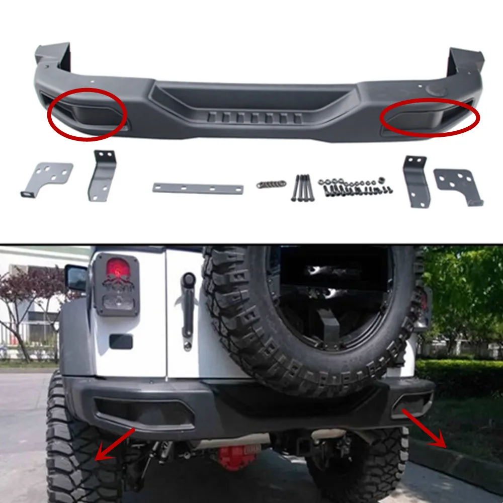 1 Pair 10th Anniversary Rear Bumper Plastic Cover For Jeep For Wrangler JK 2007-2017 J087-8