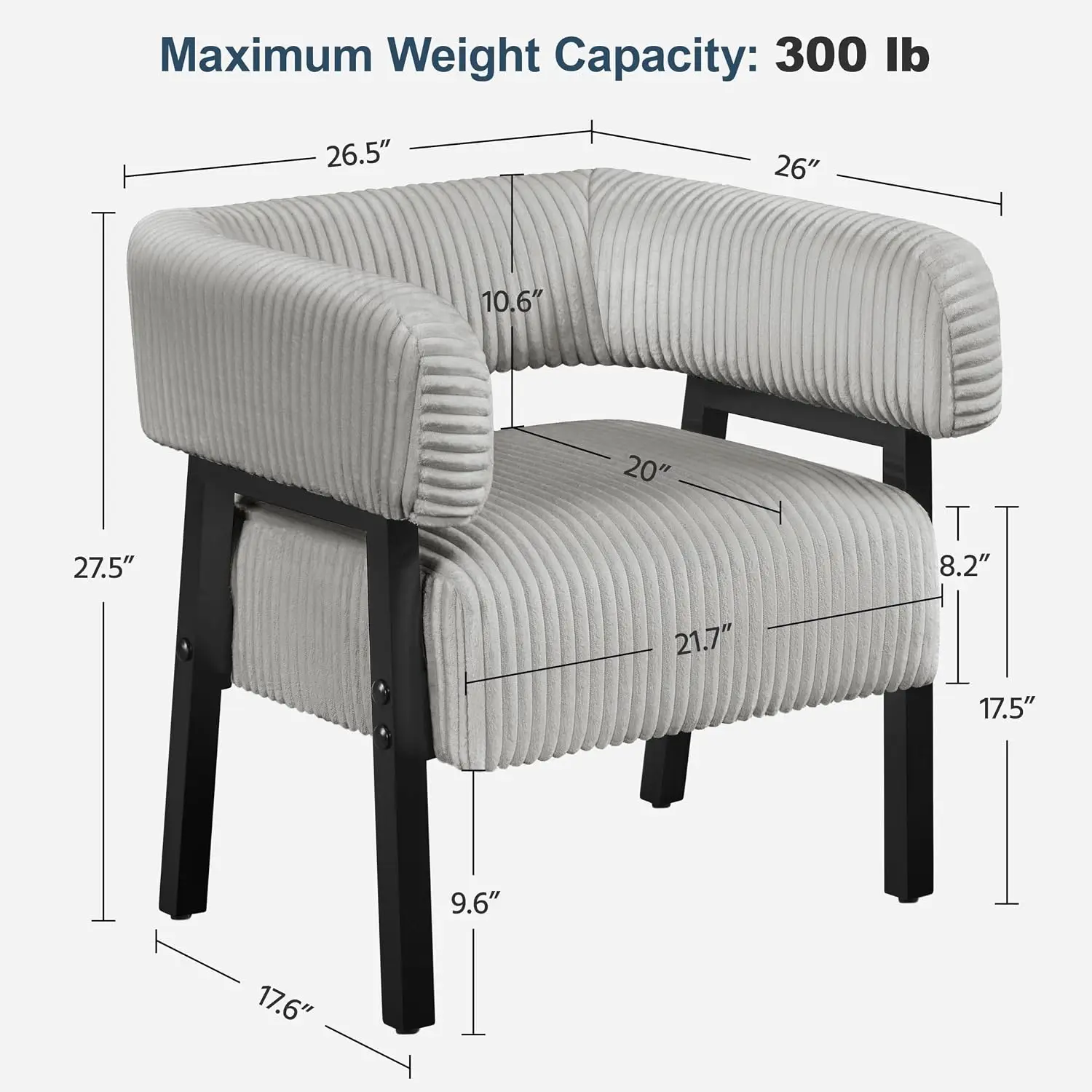 Living Room Chair Pocket Coiled Seat Set of 2, Customized
