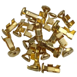 50 Pcs / 100 Pcs Auto Brass Wire Harness Connector Crimp Terminal Fuse Holder Button Contact DJ9007A Gold 5x20mm 6X30mm