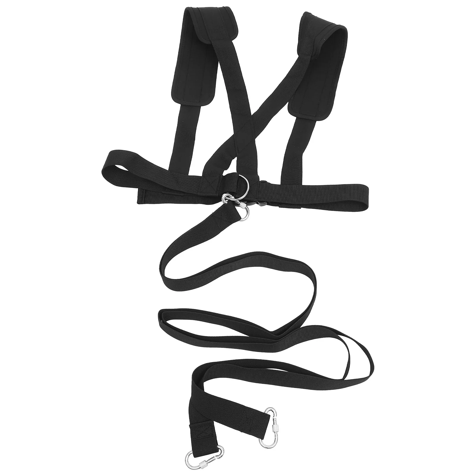 

Black Weight Bearing Supporter Belt Professional Running Training Strap Heavy Duty Resistance Band for Strength Power Workout