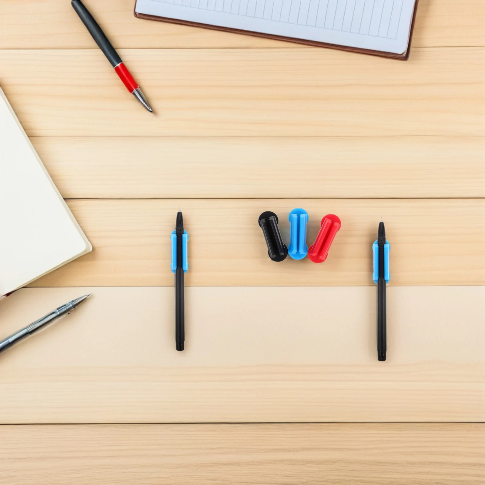 6 قطعة حامل قلم سيليكون منظم قلم رصاص مرن للمكتب الفصول الدراسية مكتب جدار لاصق علامة كليب تخزين سطح المكتب #6