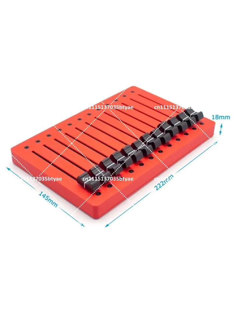 EM-12F 12-Channel Motor Fader MIDI Controller 100mm High Precision USB Plug And Play Studio Mixing Controller For DAW