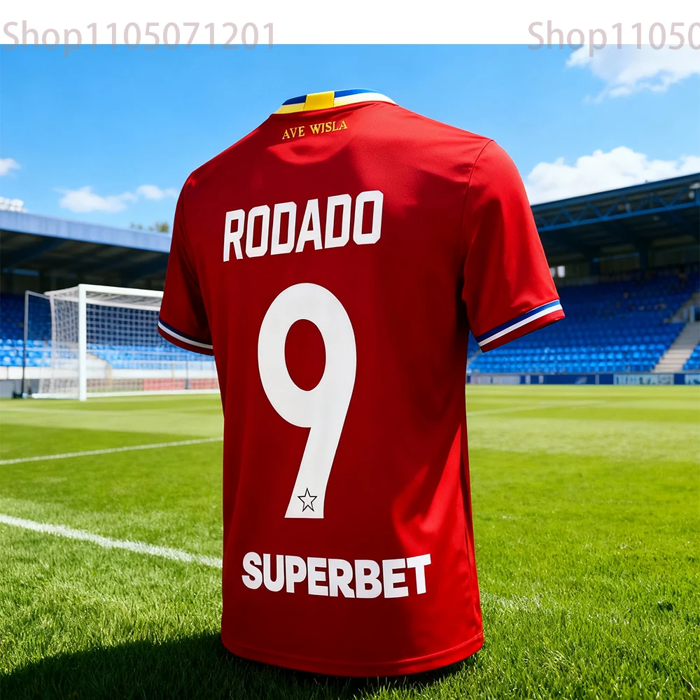 25-26 Wisła Piloock Home and Away قمصان كرة القدم تي شيرت ثلاثية الأبعاد مطبوعة قصيرة الأكمام تي شيرت رياضي نفسها للبالغين والأطفال #1