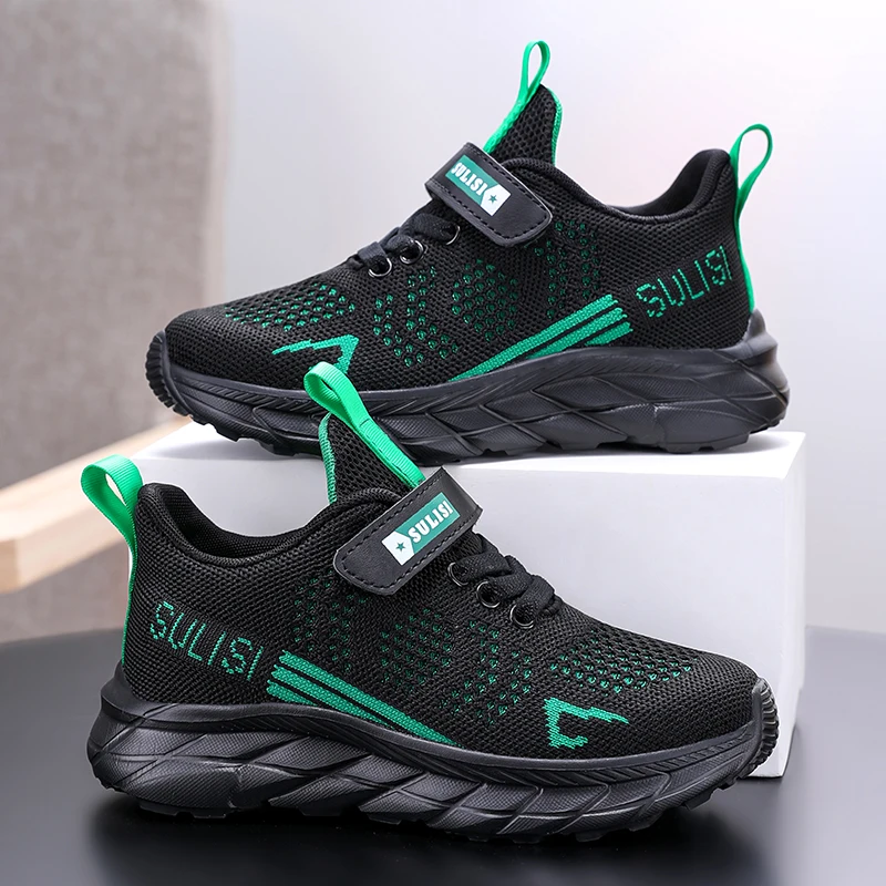 2To14 Year Kid's Light Running Shoes Boy Girl Breathable Casual Sneakers Teenager Students Sports Walking Jumping for Childrens