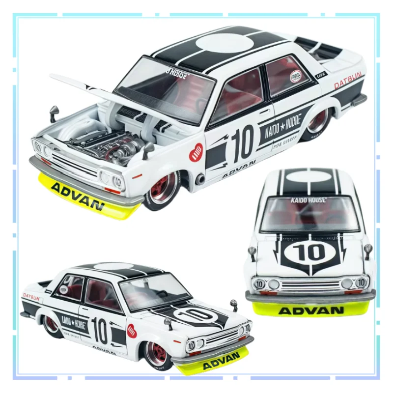 

KaidoHouse & MINIGT Dartson 510 Street Team #10 Alloy Car Model Desktop Decorative Ornaments Simulation Collection Vehicle Gifts