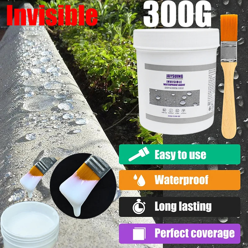 30/100/300g Invisible Waterproof Agent Transparent Sealing Coatingleak-Free Glue Strong Adhesive Sealant Toilet Fast Repair Tool