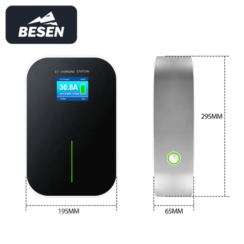 BESEN 32A 7kW Electric Car Charger EV Charging Pile With Type 2 Plug