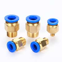 Pneumatic Hose Fitting PC 4mm 6mm 8mm Thread M6*1 M8*1 M8*1.25 M10*1 M10*1.5 M12 M14 M16 M20 Pipe Connector Hose Fittings