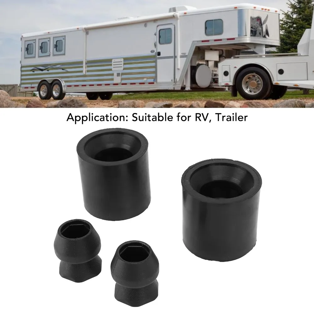 

2 Set Universal Fit Rubber Trailer Door Holder Black Deformation Proof Door Holder Kit Door Holder Bumper Trailer Door