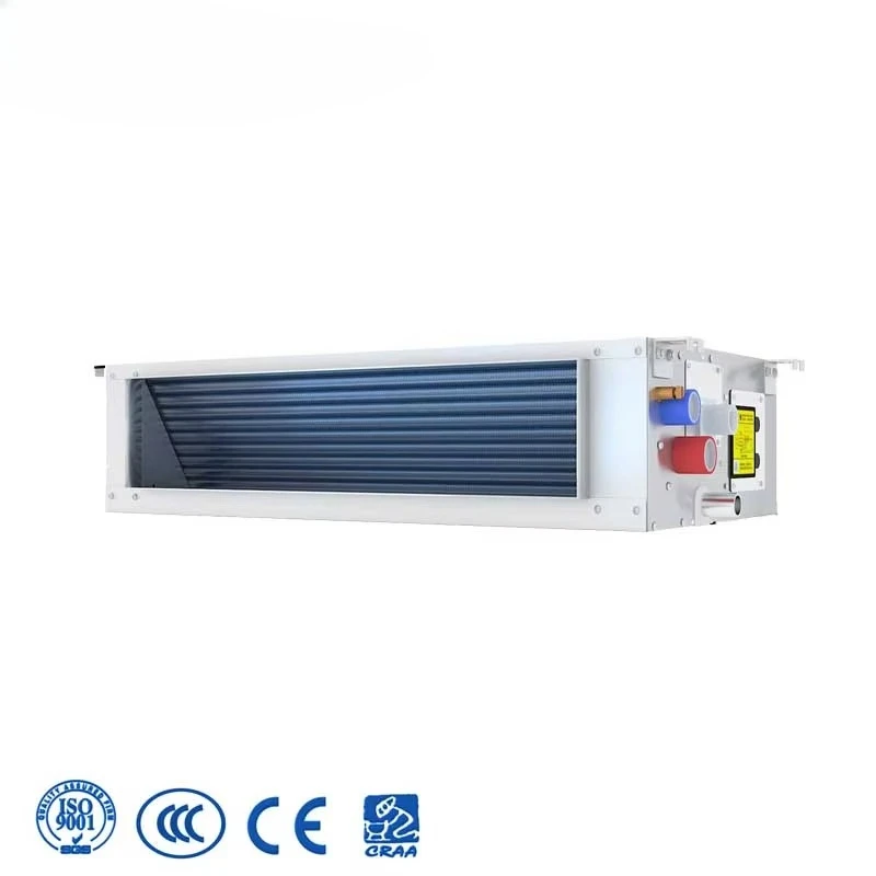 190mm Ultra-thin Horizontal Concealed 2-pipe HVAC System Cooling and Heating Fan Coil Unit