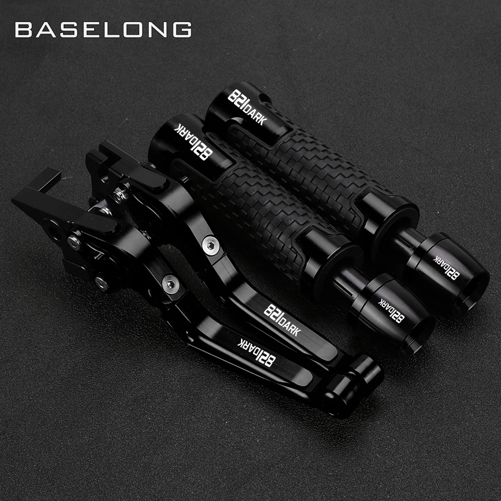 

Motorcycle Accessories Adjustable Brake Clutch Lever Handlebar Handle Bar Grips FOR DUCATI 821DaRk 2014 2015 2016 821 DaRk