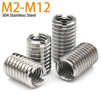 M2-M12 스테인레스 스틸 나사 삽입 어댑터, 내부 외부 셀프 태핑 나사, 슬리브 컨버터 너트, 1 개, 2 개, 3 개, 5 개, 10 개