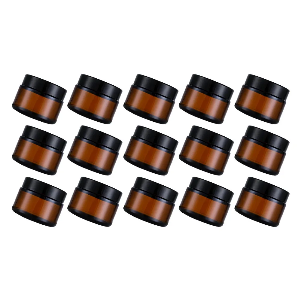15Pcs Leak-Proof Empty Cosmetics Bottle Lightweight Portable Travel Storage Bottle Refillable Cream Dispenser for Face Mask Body