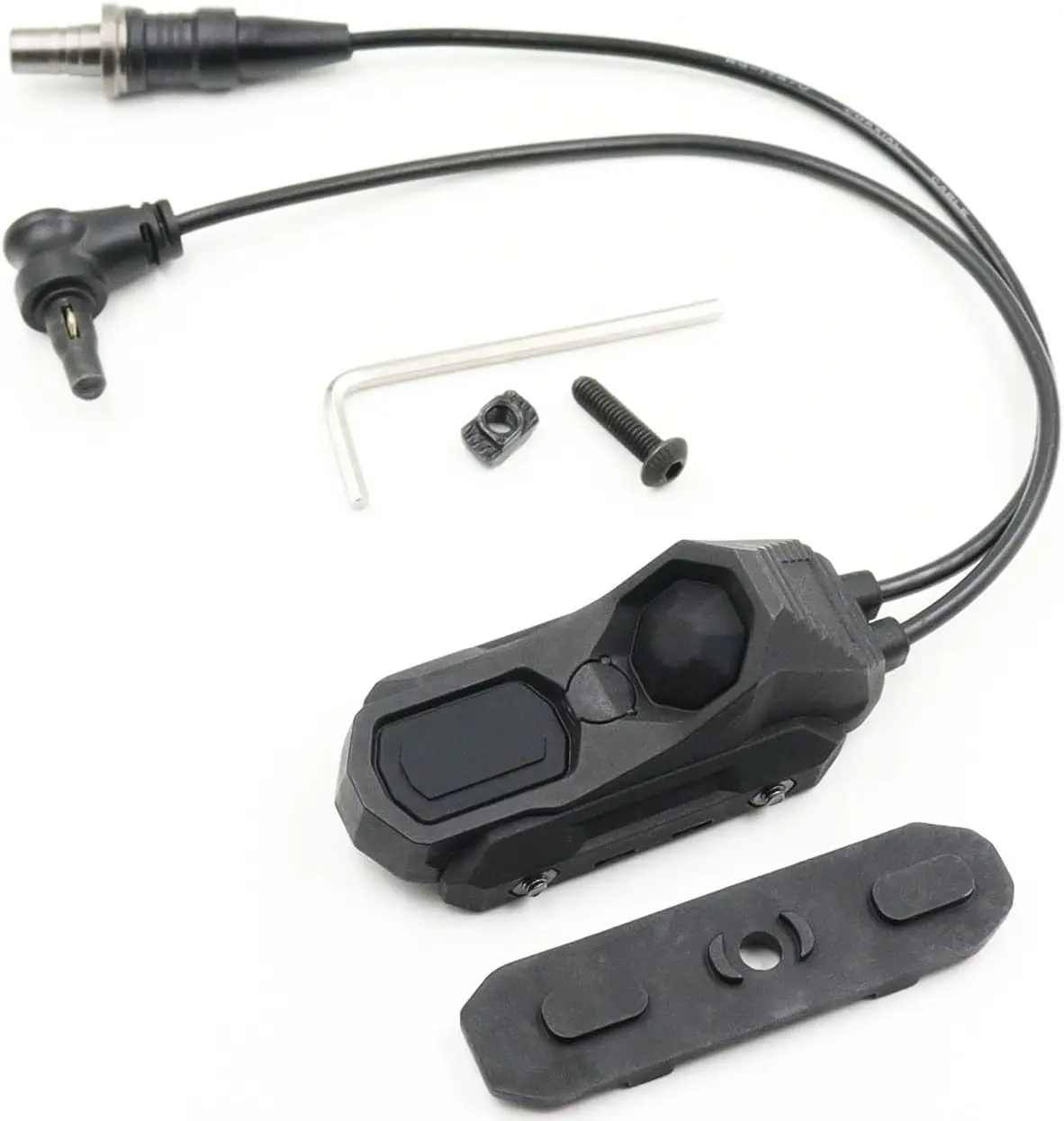 كشاف الصيد، مصباح يدوي تكتيكي زر ليزر PEQ، مفتاح ضغط مزدوج الوظيفة من AXON عن بعد بسلكين SF/2.5/قابس رافعة