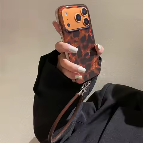 amber leopard print Phone Case for Xiaomi Mi 15T 15 11 Poco X6 M6 X5 F5 F7 X3 M3 NFC GT Lite Pro 4G5G Feather Texture Back Cover