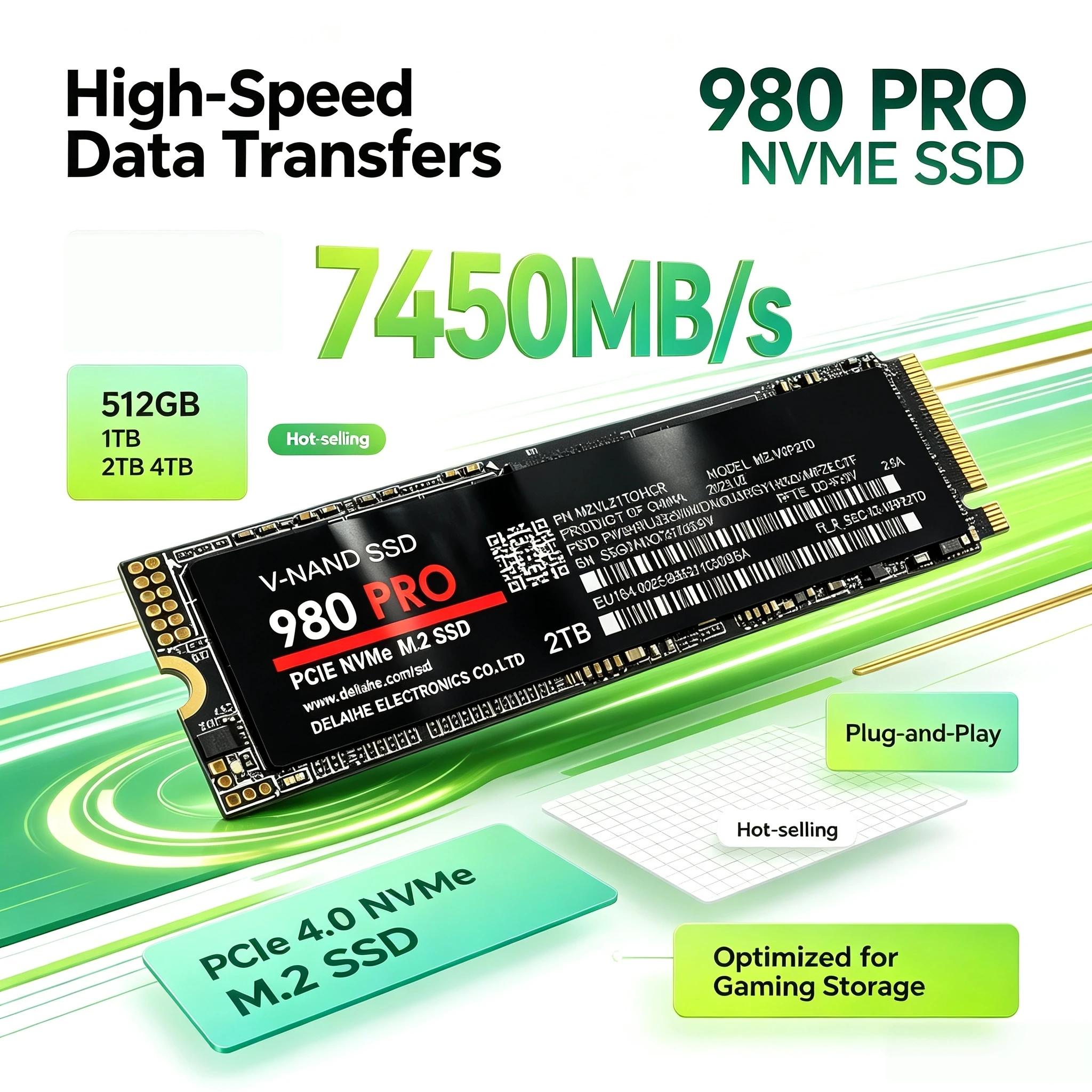 Internal SSD Hard Disk Drive 512GB 1TB 2TB 4TB M.2 NVMe NGFF for Gaming Laptop Desktop Computer Pro Max Elite Unit Plus