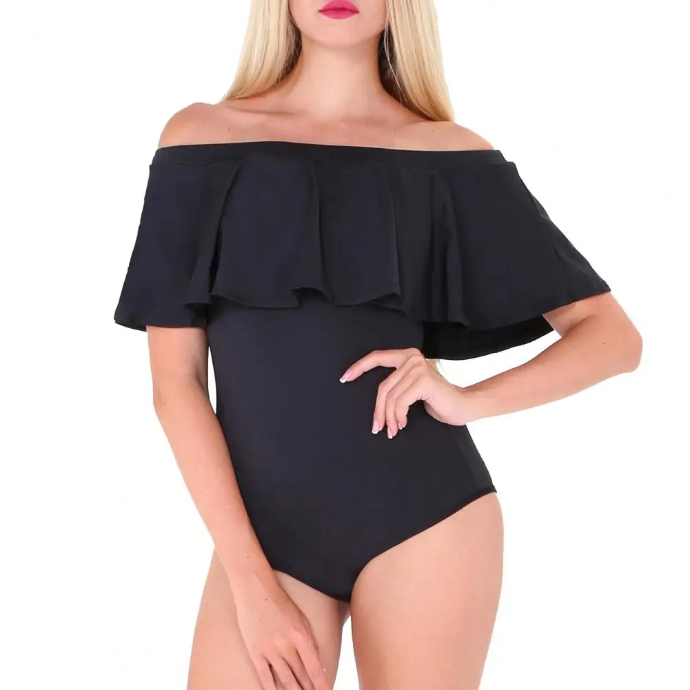 Traje de baño Popular para mujer, Bikini ajustado de Color puro, Bikini ajustado