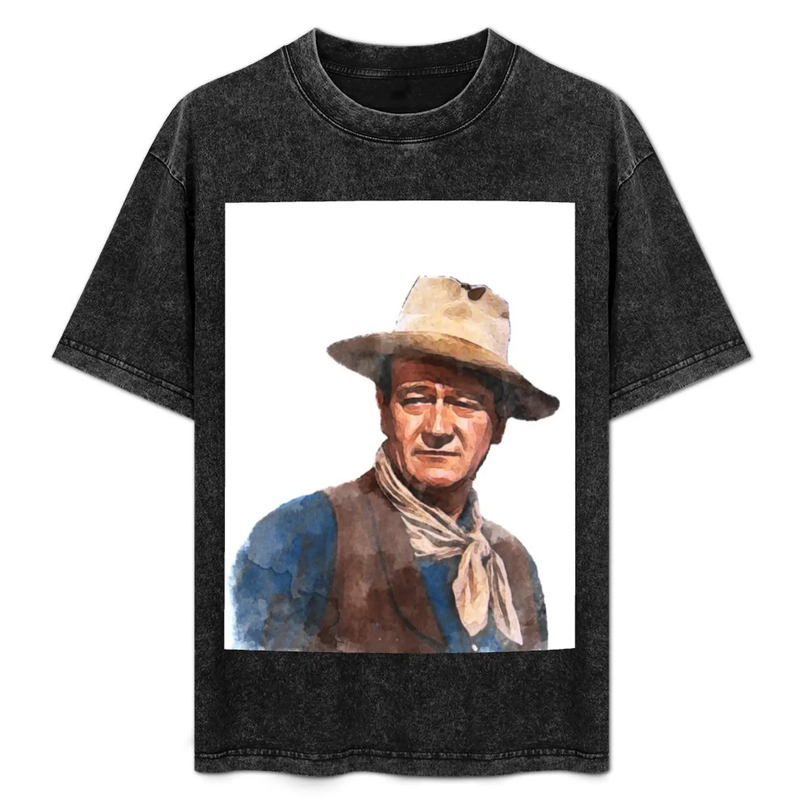 

John Wayne The Duke - Watercolor T-Shirt Fashion Casual Short Sleeve T-Shirt