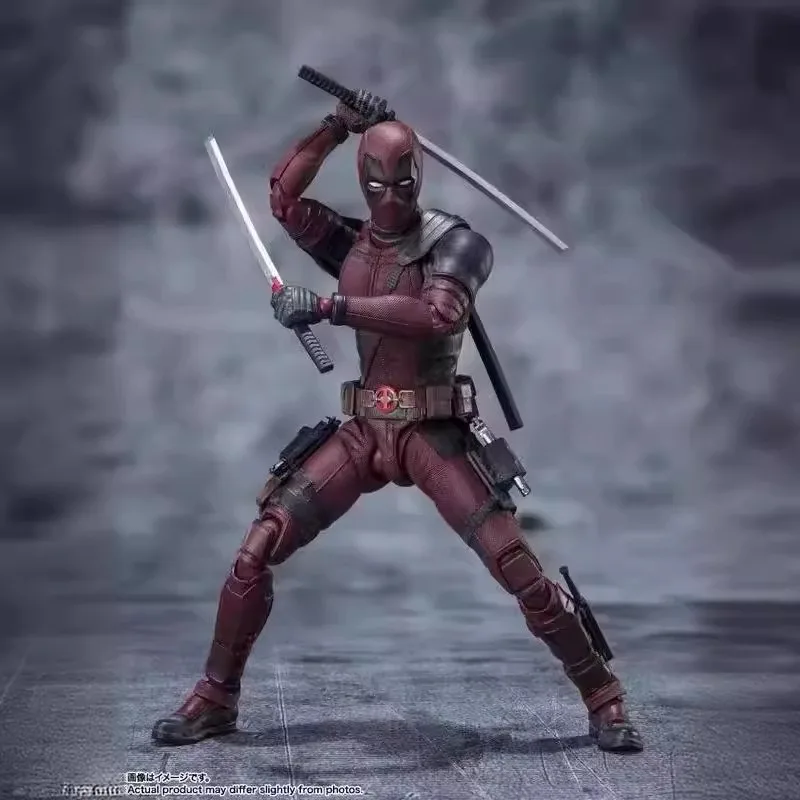 Mountain Pass Gear Joint Movable Deadpool 2 Deadpool PVC Statue Action Figurine Desk Collectible Anime Model Toys Figures Gift