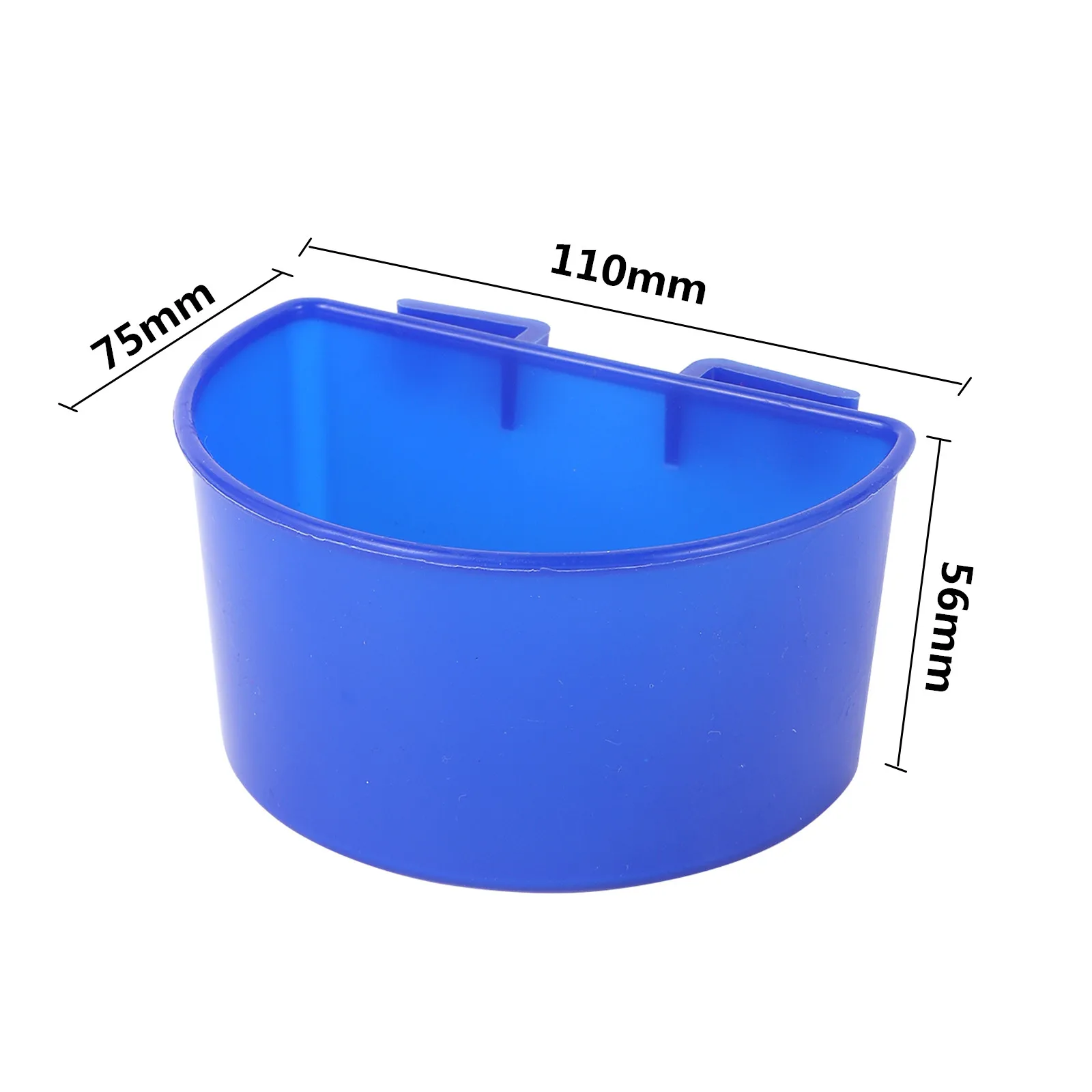 5Pcs Plastic Cup Pet Birds Feeder Bowl Parrot Food Water Bowl Hanging Trough Feeding Splash-proof Cup Pigeons Cage Feeder Tool