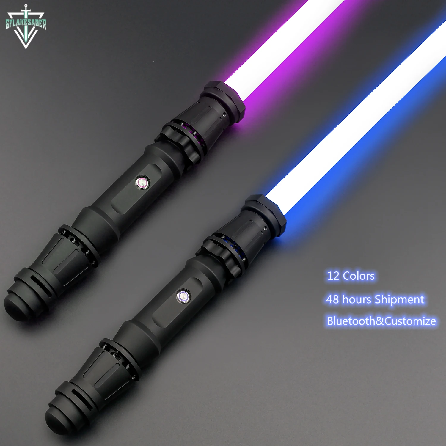 TXQSABER Rey Skywalker miecz świetlny Jedi Force Neopixel miecz żółte ostrze ciężkie pojedyncze Black Rey edycja specjalna Bluetooth FOC