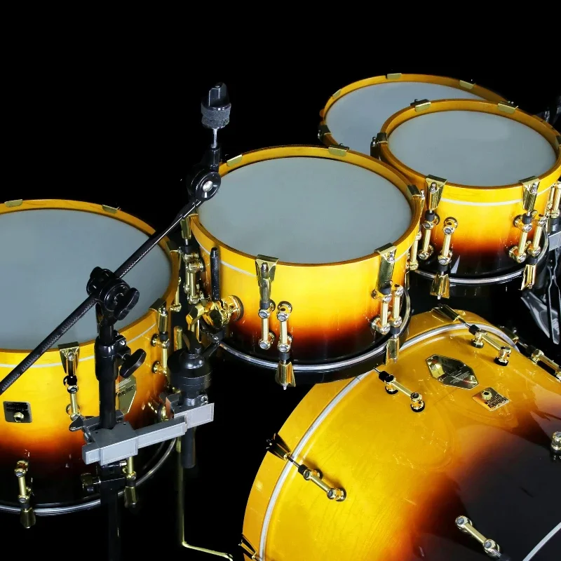 

Drums Kit Maple Solid Wood Drum Wooden Drumhoop Full Set Professional Percussion Musical Instruments Jazz Drums Sets