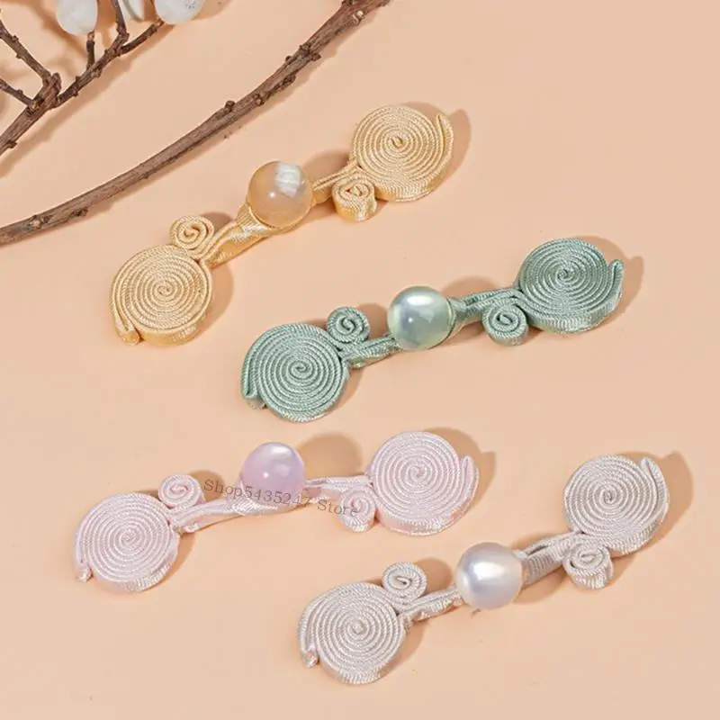 

Традиционные кнопки китайской ручной работы с Jades Beads Vintage Tabновые пуговицы, подходящие для традиционной одежды H7EF
