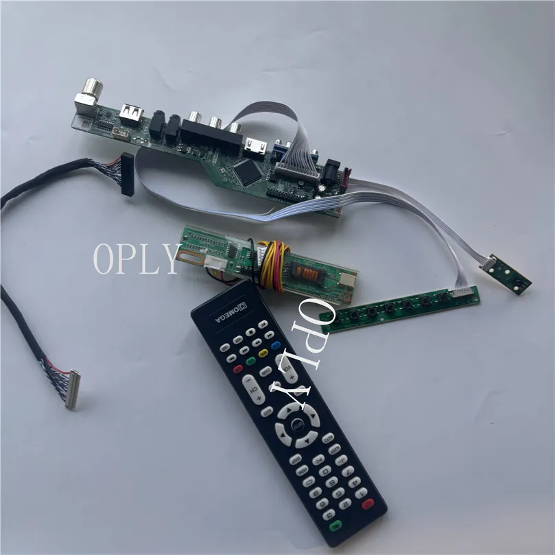 TV Controller board kit  14.1" 1280X800 VGA for LP141WX3 LP141WX3-TLB1HDMI-compatible USB RF LCD panel AV monitor screen Display
