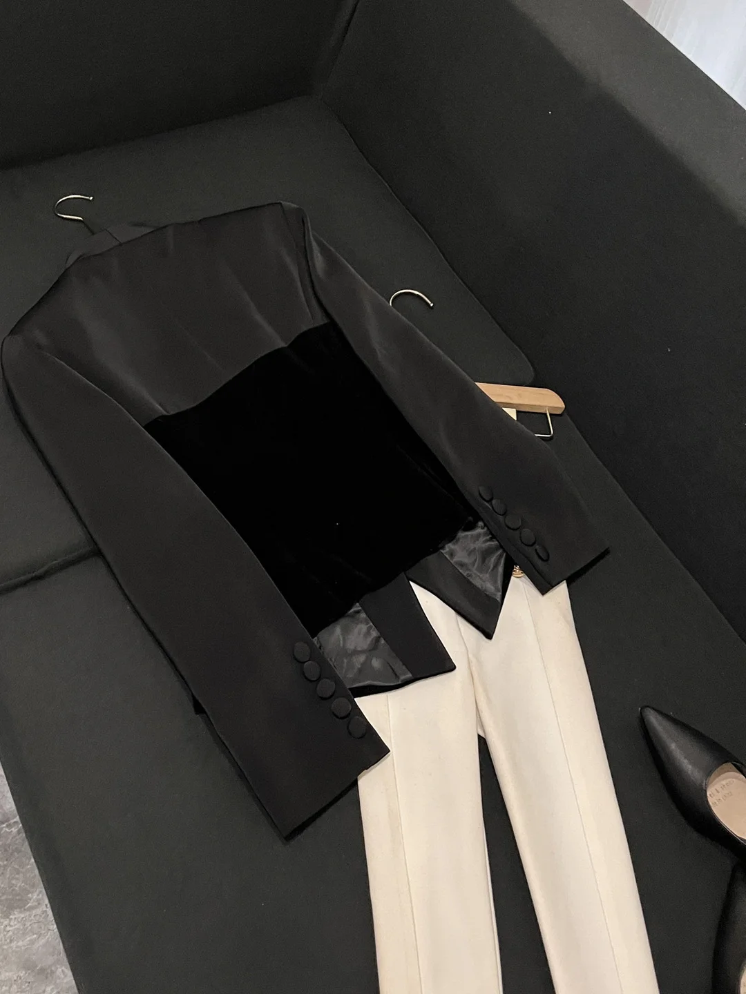 

Лето 202, бархатная лоскутная облегающая структура Jaet A842, модная женская верхняя одежда в европейском стиле для повседневного использования