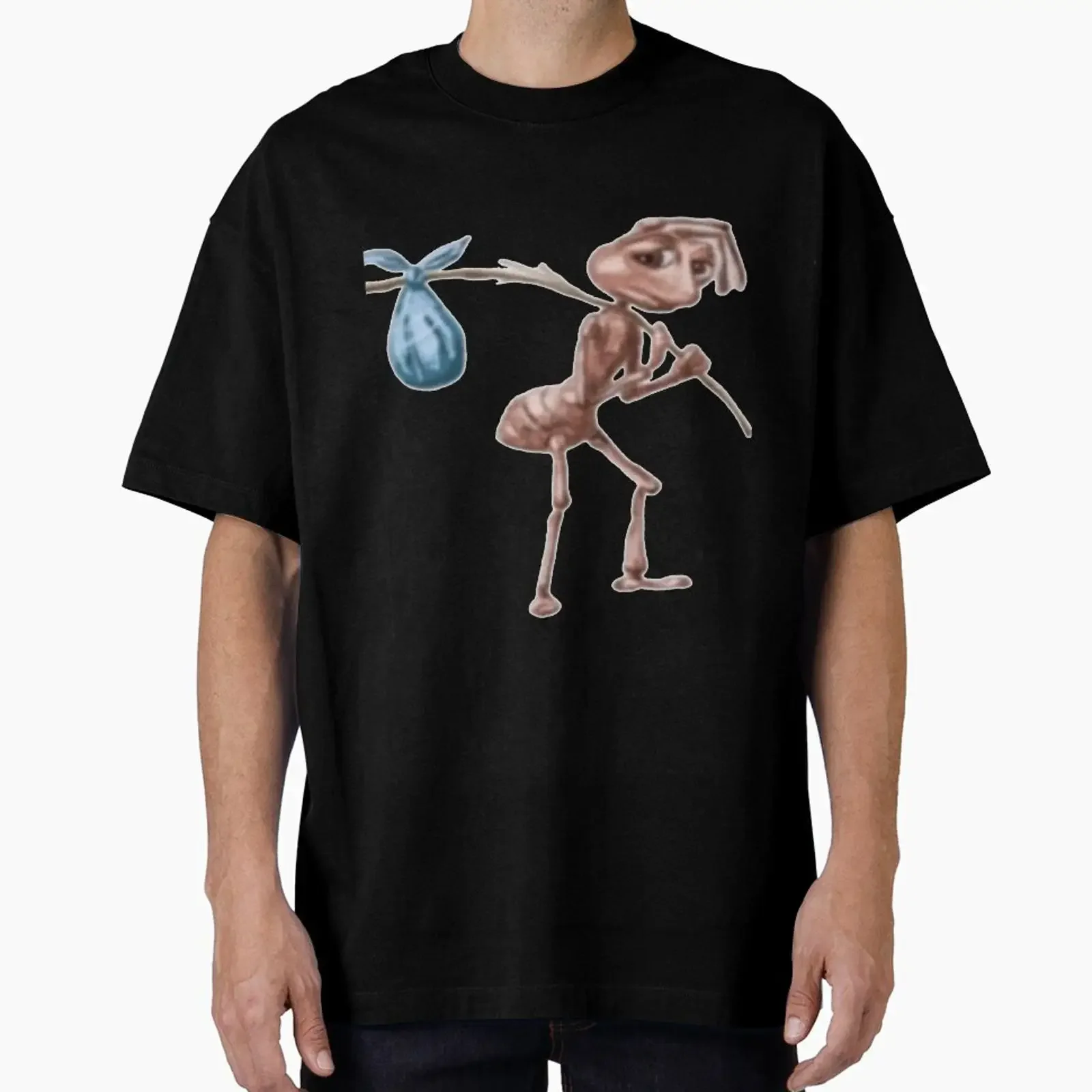 poor ant designed and sold by SoftTngs4u vintage Washed Comfortable Top For Everyday Wear designer clothes Stylish graphic