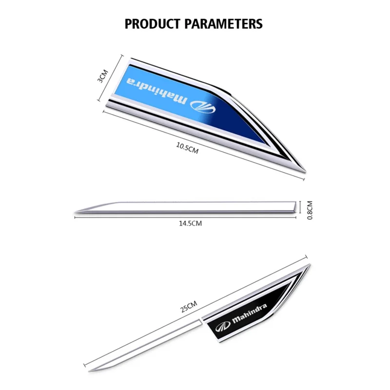 2pcs car accessory Side Doors Blade car stickers car accessories interiors for Mahindra kuv100 xuv300 tuv300 mahindra pik up 4x4