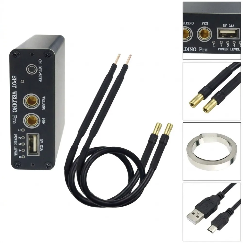 Portable Spot Welding Machine Rechargeable Handheld DIY Welder- For Nickel Plates And Battery Packs Compact Alloy Tool Kit