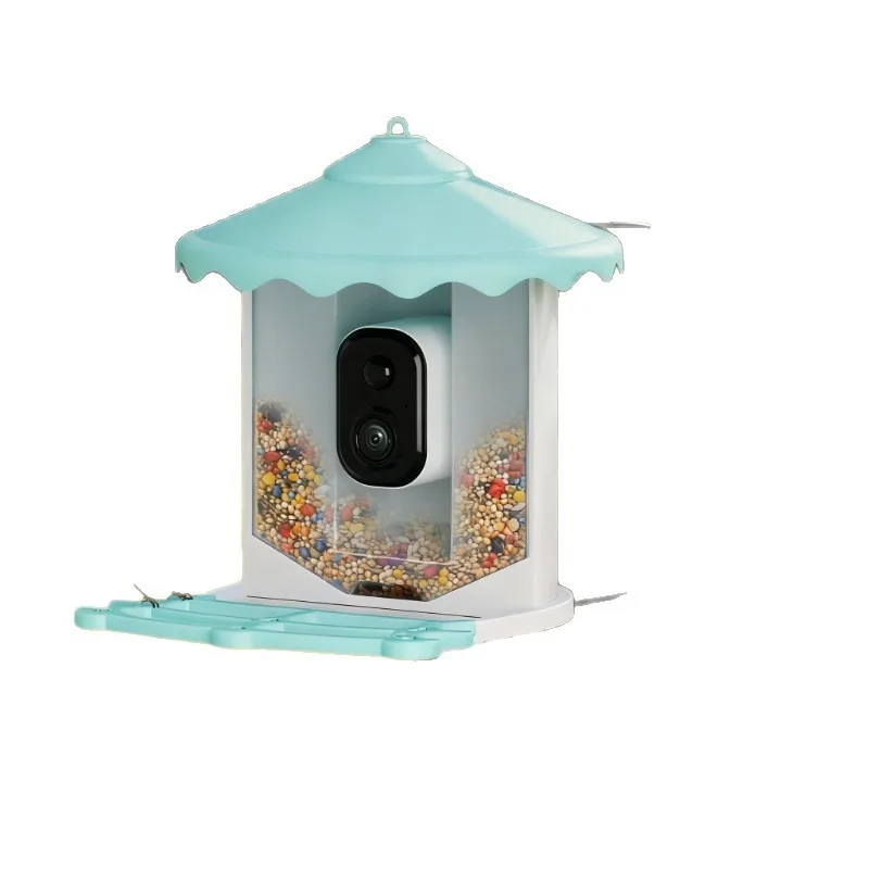 Smart bird feeder Solar-powered AI automatically recognizes species 3 million pixel smart bird feeder