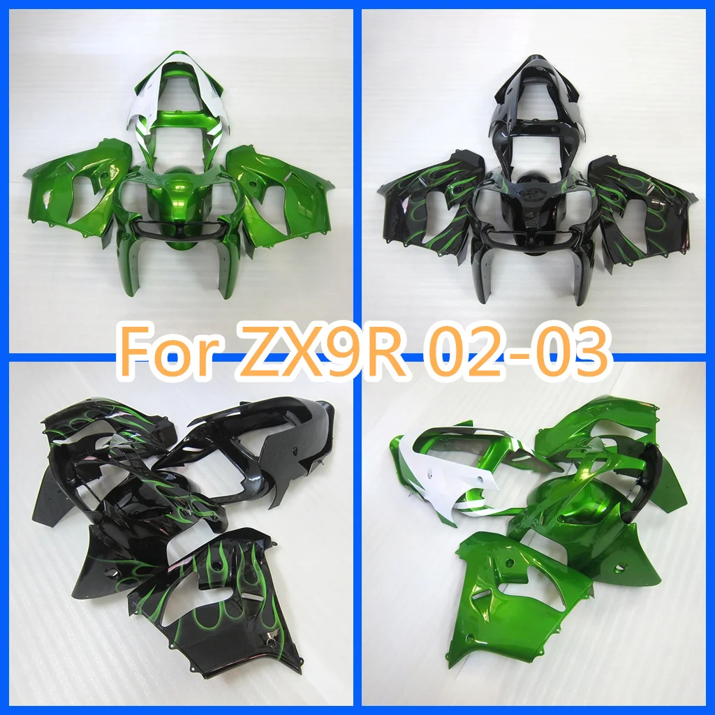 New ABS Plastic kit for Kawasaki ZX-9R 2002 2003 02 03 ZX9R Motorcycle Fairings Set Road Racing Body Repair Aftermarket Parts