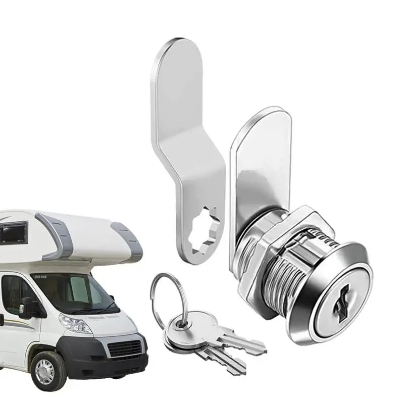 Cam Locks for Cabinets Door Cabinet Mailbox Drawer Locks With 2 Key RV Locks easy install Safety locks For RV Storage Tool