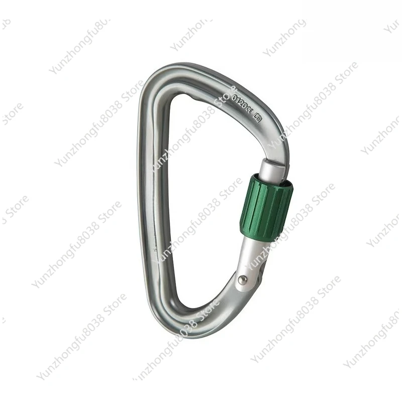 

D lock silk buckle lock Mountaineering climbing main lock Protection station building website Oxtail fast hanging professional