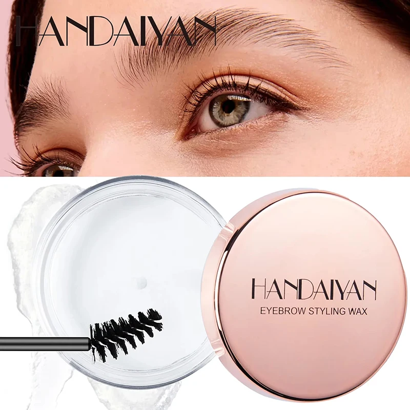 1PC Natural Colourless Styling Eyebrow Wax Relaxing Eyebrow Fixing Soap Transparent Long Lasting Plants Oil Eyebrow Defining Gel