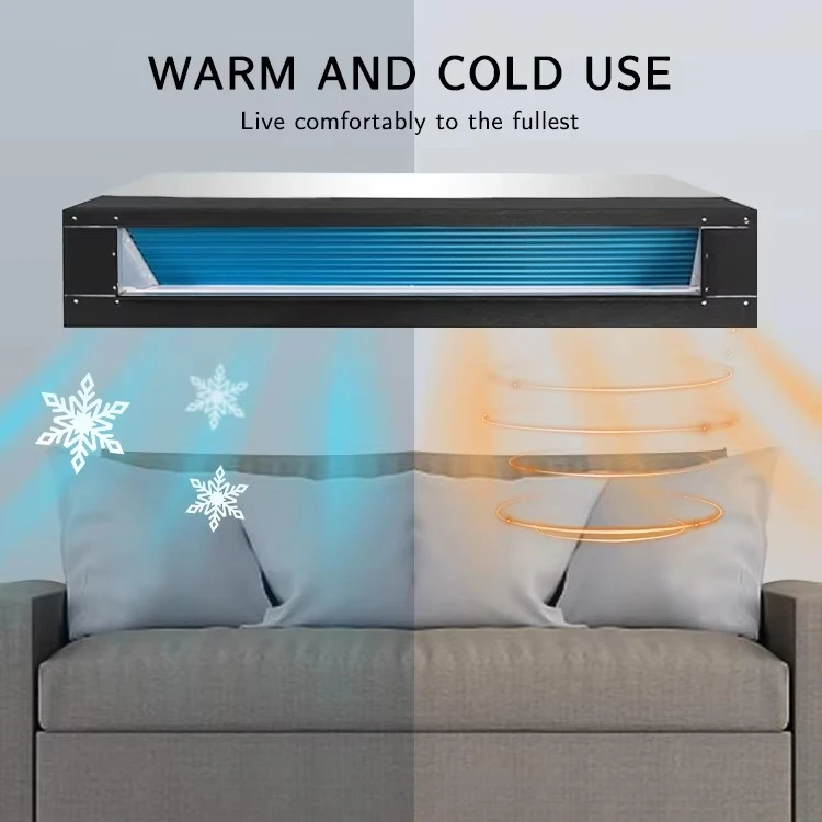 HVAC-System, Wasserkühler, Lüfterspulen, Kühlung, Heizung, Decke, verdeckte Lüfterspuleinheit (DC-MOTOR)