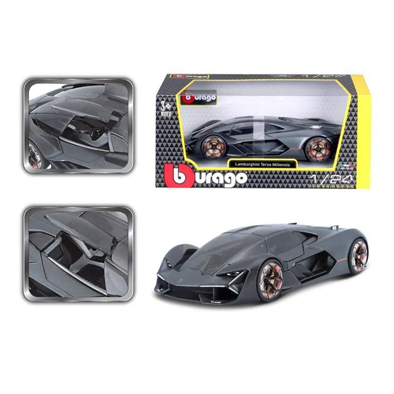 Bburago 1:24 Lamborghini Reventon Terzomillennio Huracan Car Diecast Model Collection Ornament Gifts Simulated Supercar Kids Toy