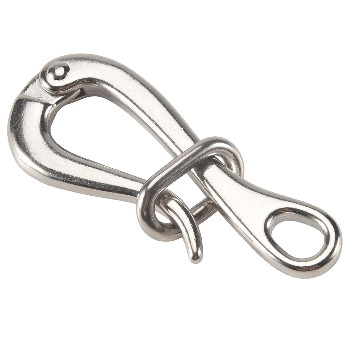 ABKG Pro Gancio e occhiello per pelicano da 100 mm con collegamento a sgancio rapido Hardware per barche marine in acciaio inossidabile 316
