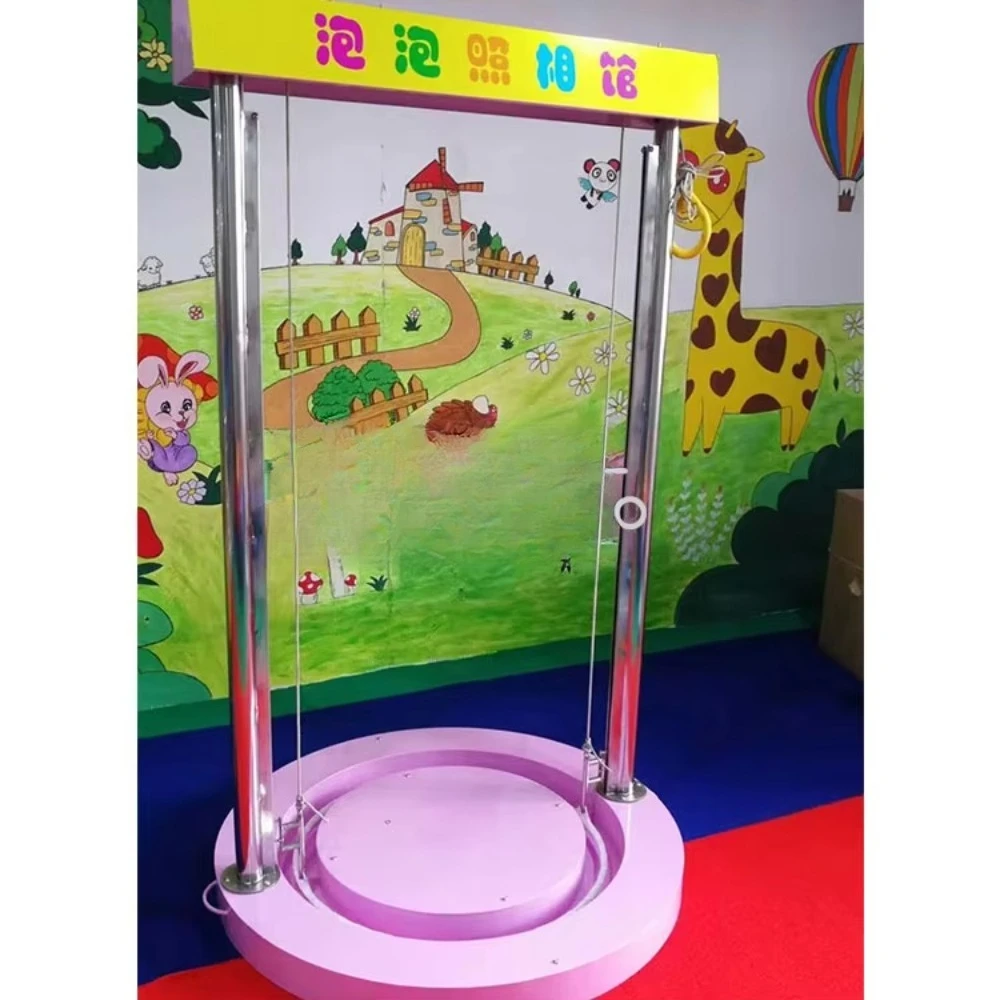 Moetry Interactive Paly Equipment Bubble Photo Studio Booth Bubble Exhibit Playground for Kids Science Museum Indoor Playground