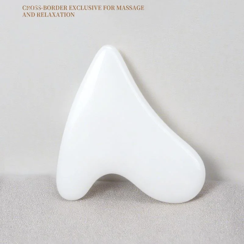 

[O] High Silicon Glass Gua Sha Board - Facial Body Neck Leg Lift Massage Scraper Skin Care Beauty Health Tool